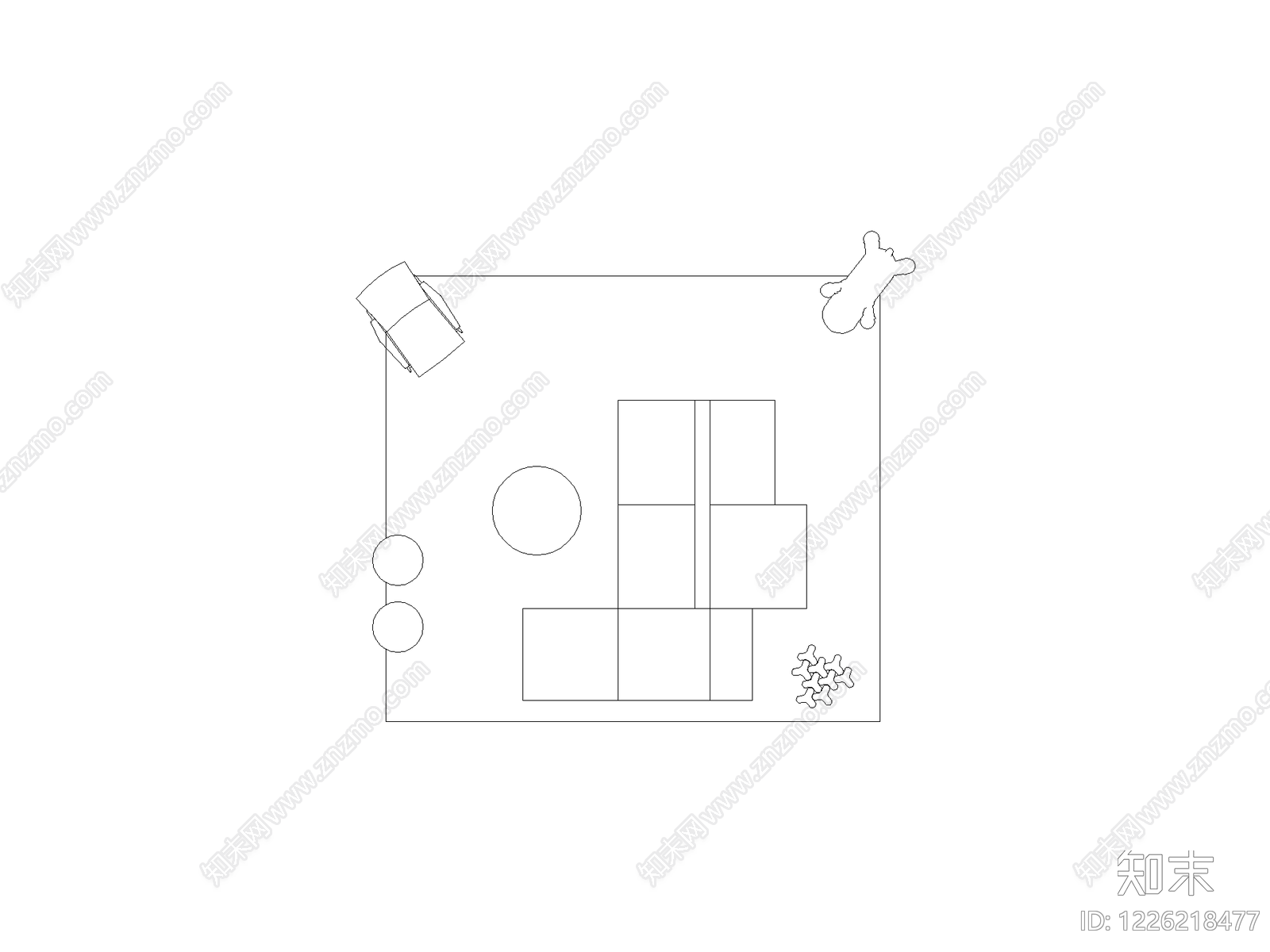 现代,极简家装图库CAD图纸