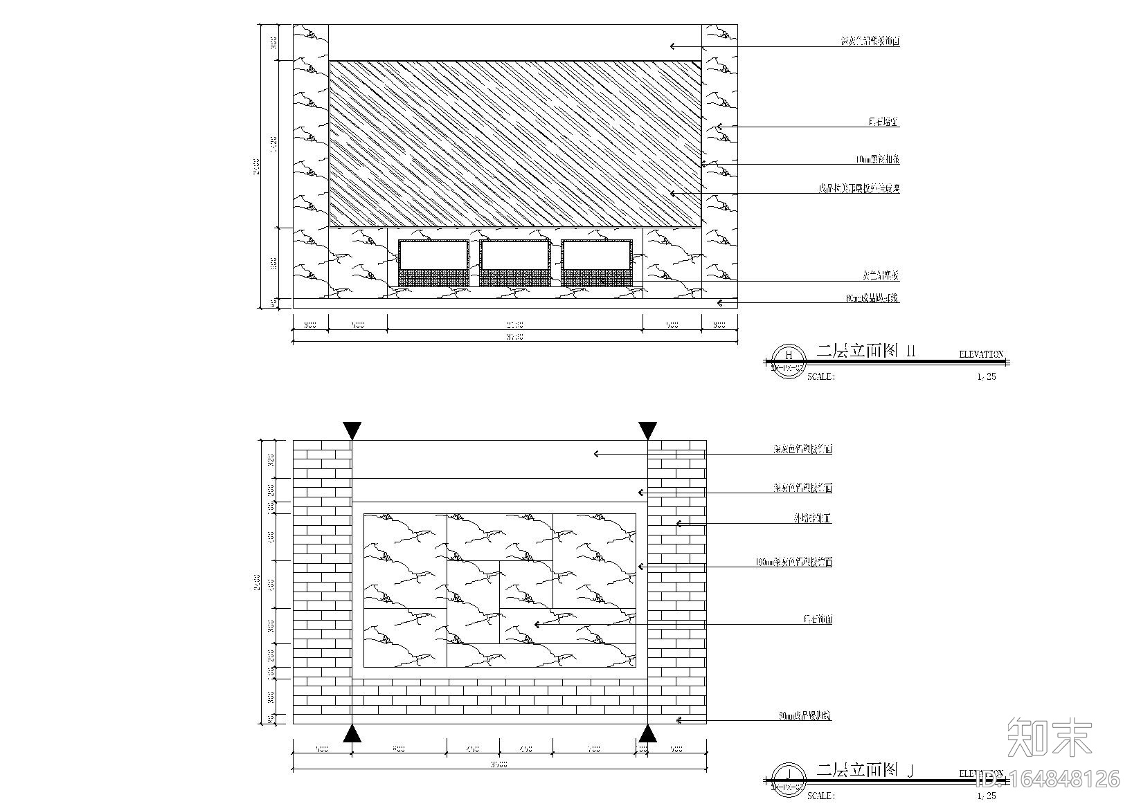 [吉林]四平马仁兴纪念馆施工图_效果图_cad施工图下载【ID:164848126】