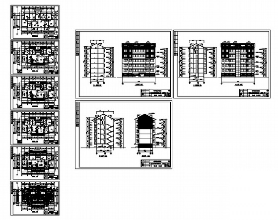 [浙江]某现代小区规划建筑施工套图（含效果图）（大院设...cad施工图下载【ID:167530183】