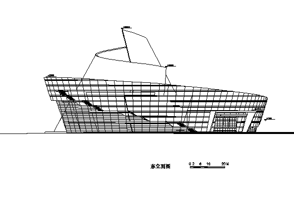 高层框剪结构东莞大剧院建筑施工图（地标建筑）cad施工图下载【ID:149558183】