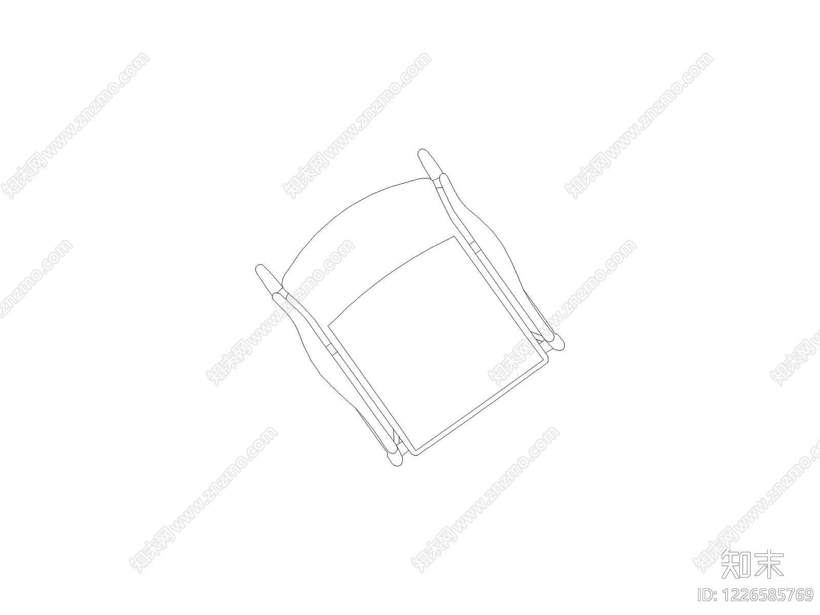现代椅子CAD图纸