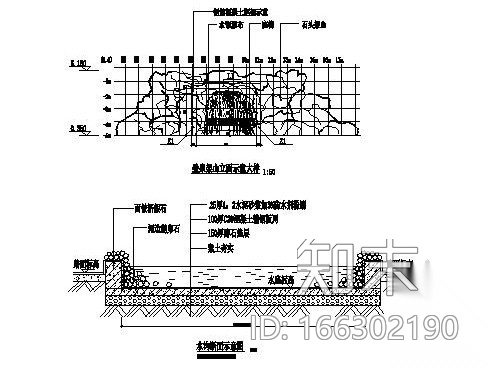 某办公区中心绿地环境设计施工图cad施工图下载【ID:166302190】