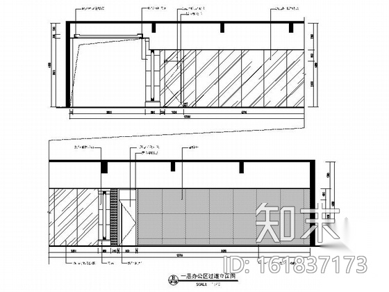 [湖南]某时尚商务会所公共部分室内装修施工图cad施工图下载【ID:161837173】