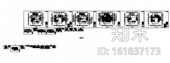 [湖南]某时尚商务会所公共部分室内装修施工图cad施工图下载【ID:161837173】