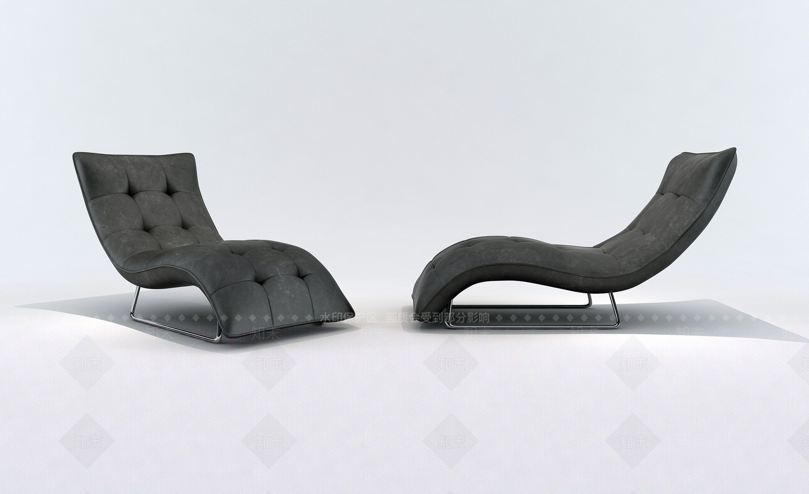 现代躺椅3D模型下载【ID:232371628】