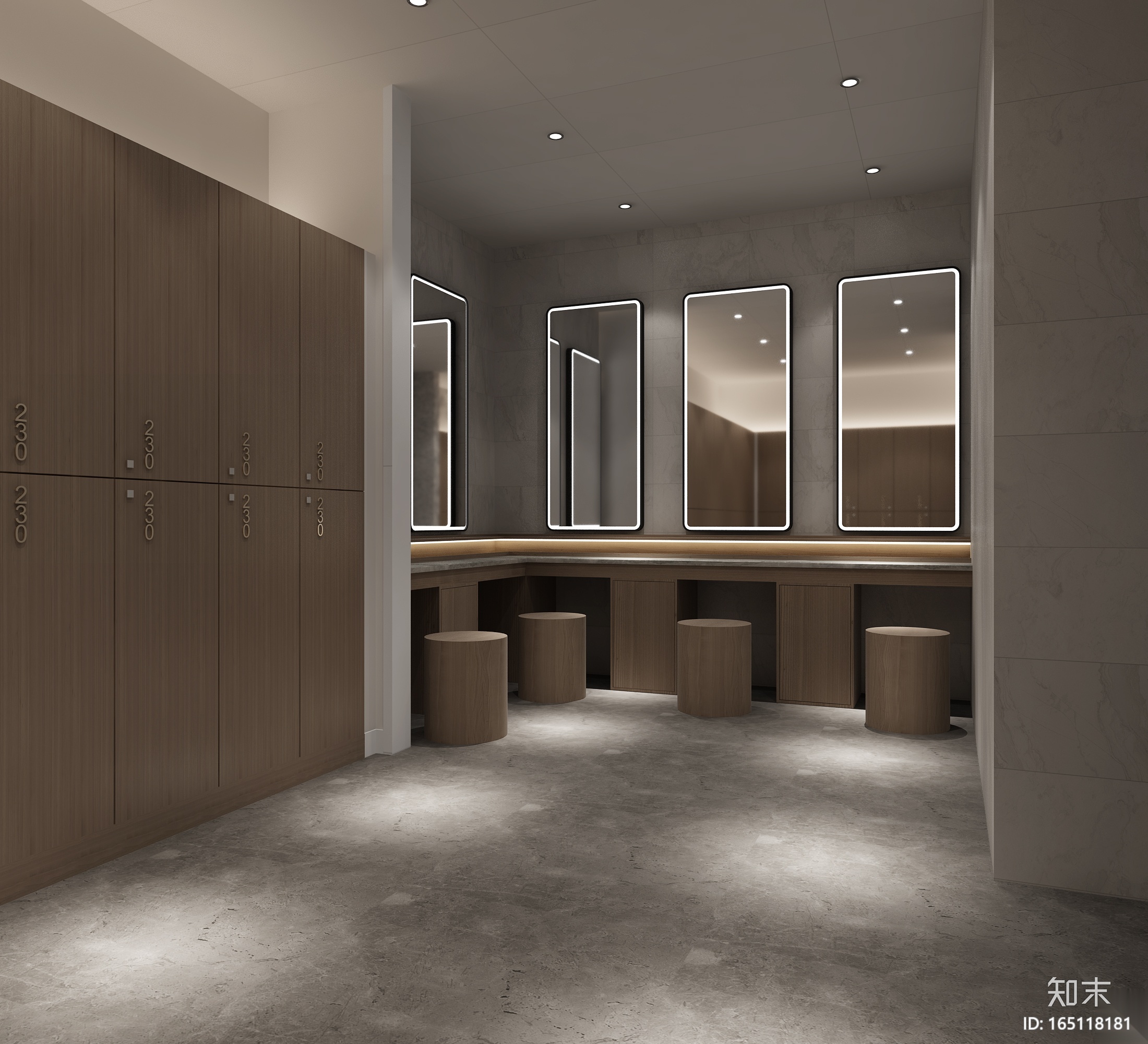 健身会所-健身中心效果图+施工图施工图下载【ID:165118181】