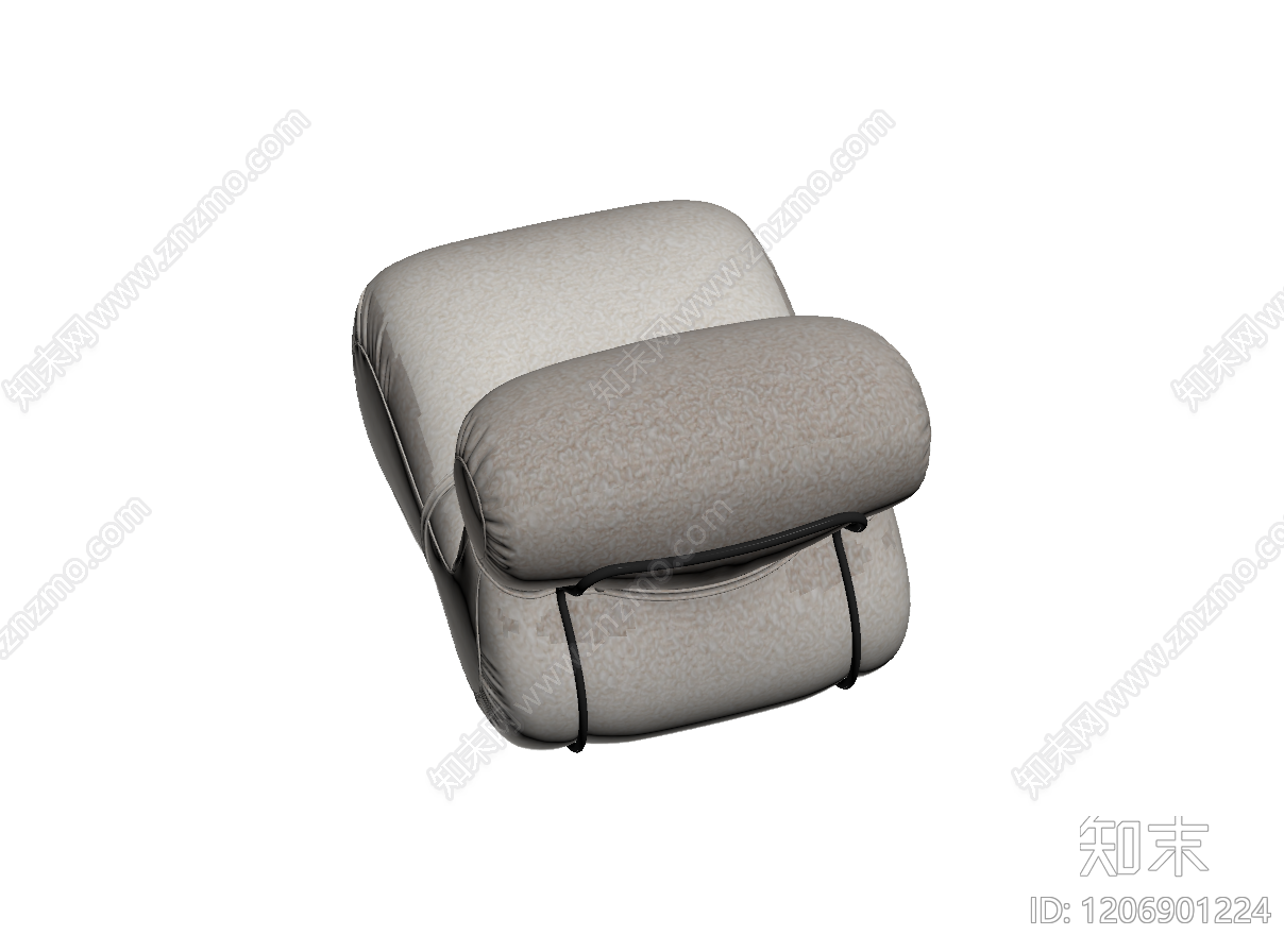 布艺造型座椅3D模型下载【ID:1206901224】