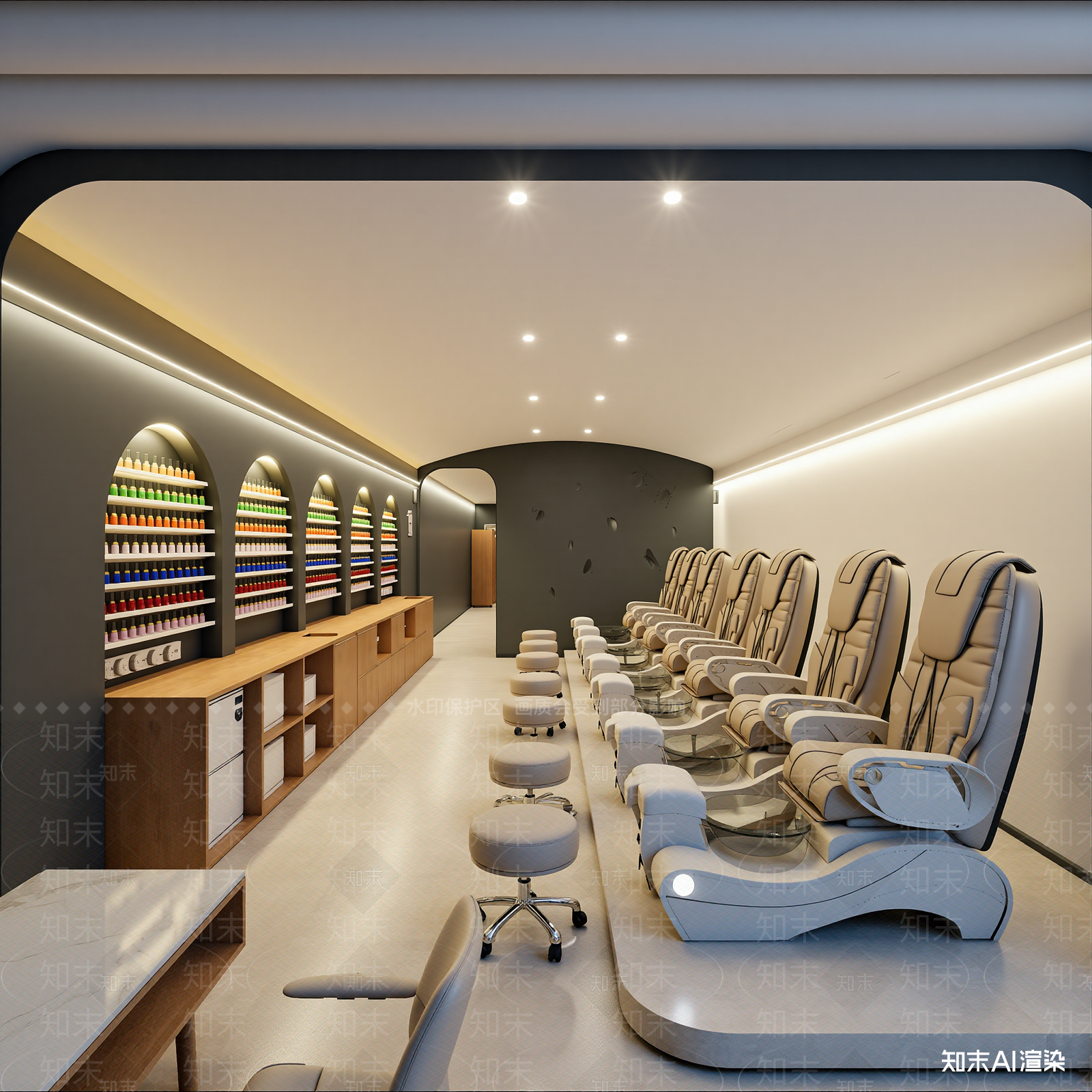 美甲店3D模型下载【ID:1214081990】