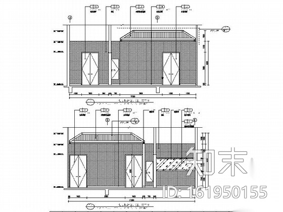 [内蒙古]某欧陆风格国际酒店商务办公区室内装修施工图cad施工图下载【ID:161950155】