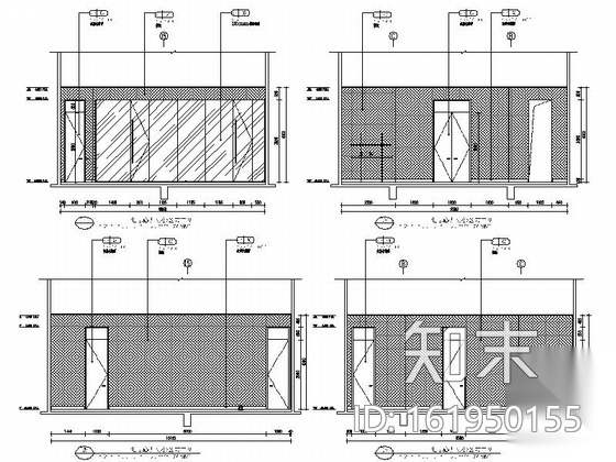 [内蒙古]某欧陆风格国际酒店商务办公区室内装修施工图cad施工图下载【ID:161950155】