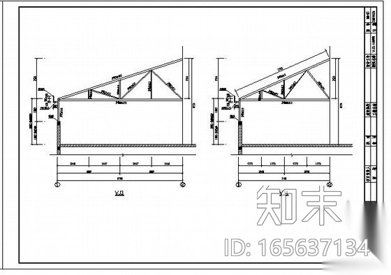 邯郸某住宅平改坡结构设计图cad施工图下载【ID:165637134】