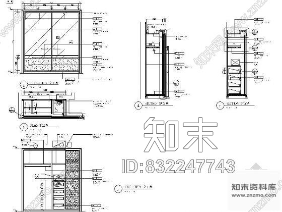 图块/节点总统套房衣柜详图cad施工图下载【ID:832247743】