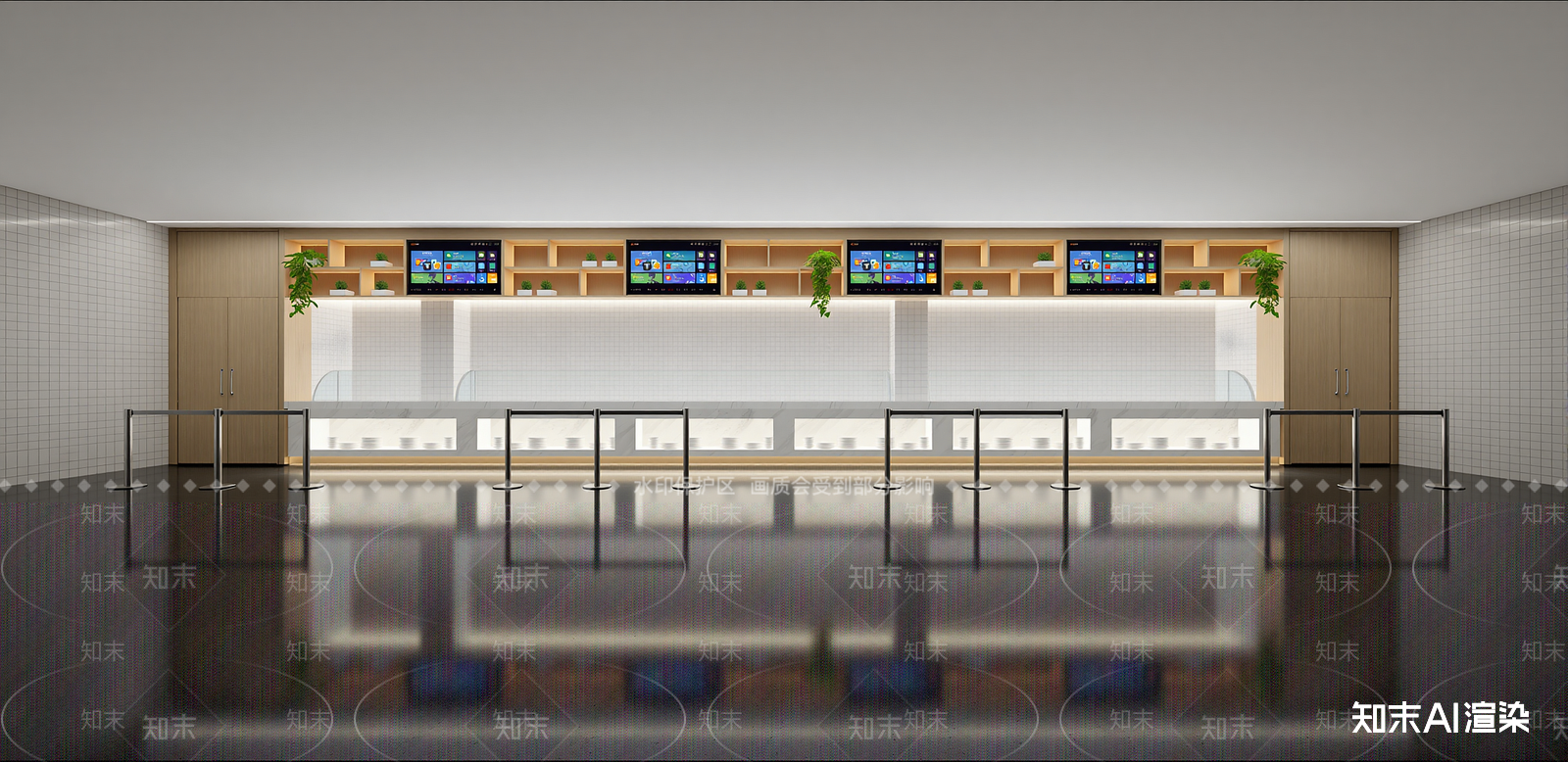 现代奶茶店SU模型下载【ID:1215202059】