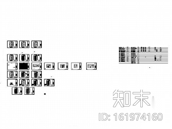 [湖南]现代商务酒店室内设计装修图cad施工图下载【ID:161974160】