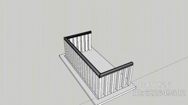 阳台SU模型下载【ID:622649502】