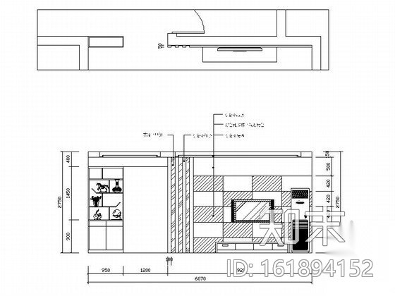 暖暖三居室装修设计图（含效果）cad施工图下载【ID:161894152】