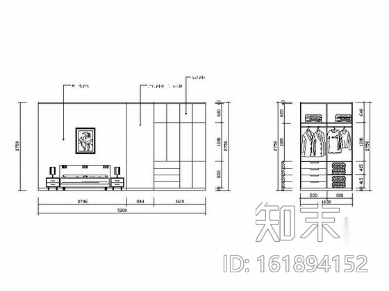 暖暖三居室装修设计图（含效果）cad施工图下载【ID:161894152】