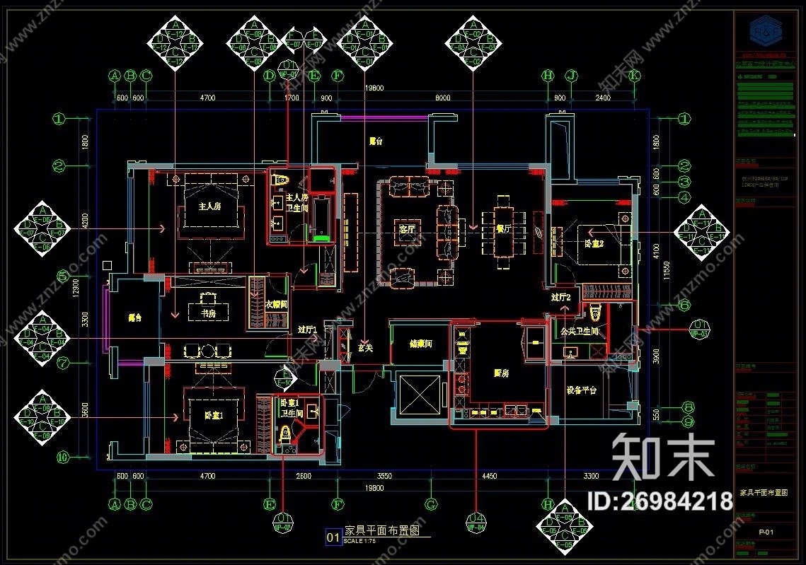 杭州富力余政储出（CAD施工图纸）施工图下载【ID:26984218】