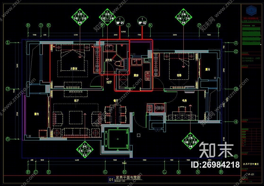 杭州富力余政储出（CAD施工图纸）施工图下载【ID:26984218】