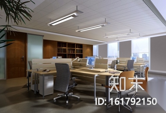 [上海]知名设计院设计时尚办公空间竣工图（含效果图）cad施工图下载【ID:161792150】