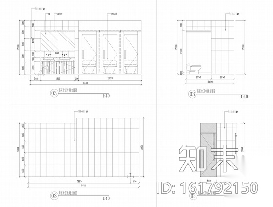 [上海]知名设计院设计时尚办公空间竣工图（含效果图）cad施工图下载【ID:161792150】
