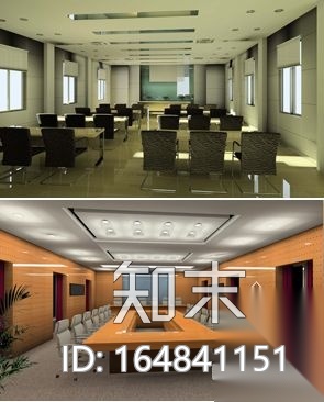 [江苏]某中心会议室装修图(含效果）cad施工图下载【ID:164841151】