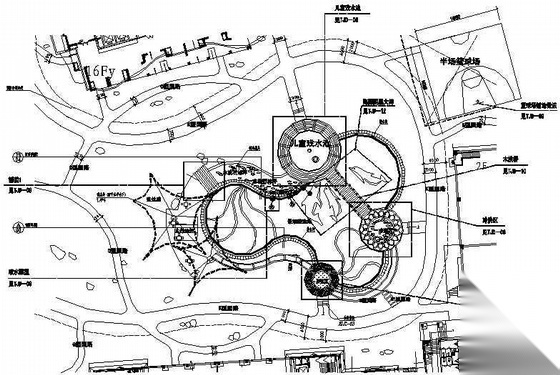 浙江杭州某小区D区景观设计施工图施工图下载【ID:161107199】
