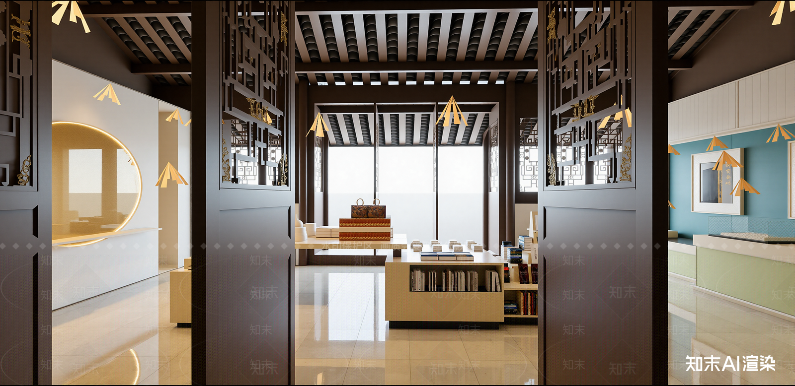 中式其他店铺SU模型下载【ID:1216011760】