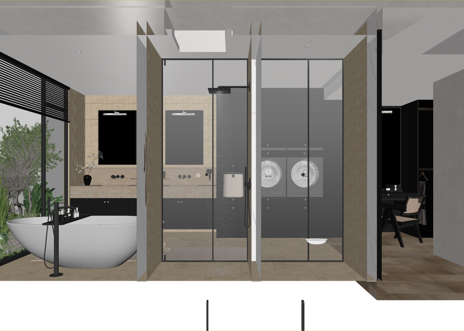 现代卫生间3D模型下载【ID:1214633632】