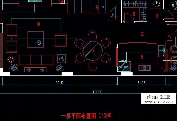 三层别墅竣工图cad施工图下载【ID:36916464】