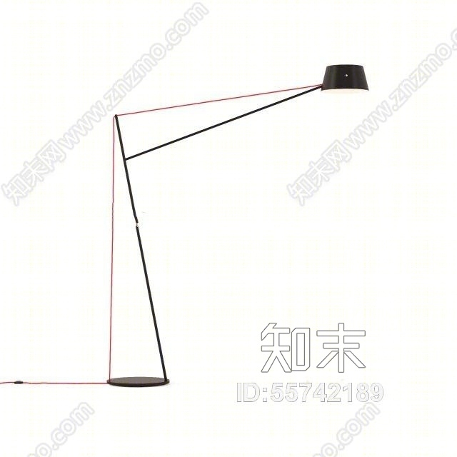 现代金属落地灯3D模型下载【ID:55742189】
