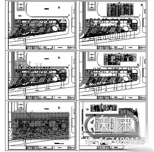 [深圳]某花园小区三期景观设计部分施工图cad施工图下载【ID:167488159】