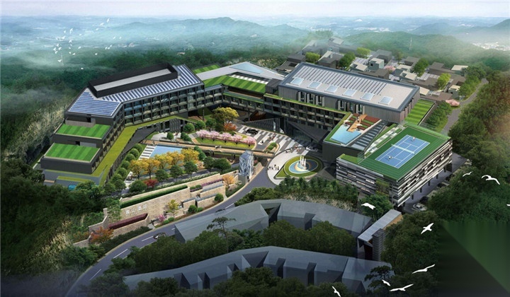 [江苏]“高雅隐逸”度假山庄五星级酒店景观方案设计施工图下载【ID:161053156】