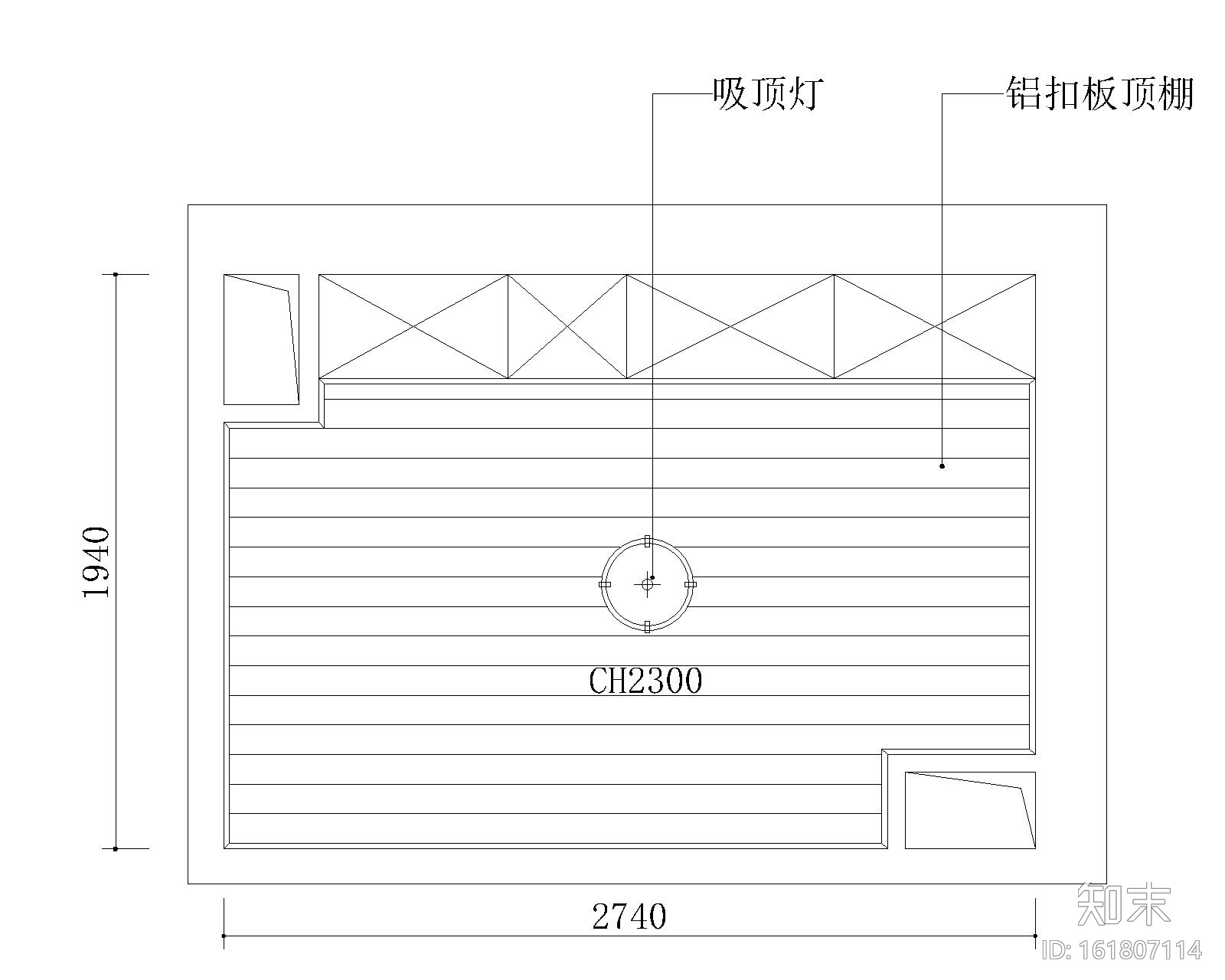 L型厨房施工图下载【ID:161807114】