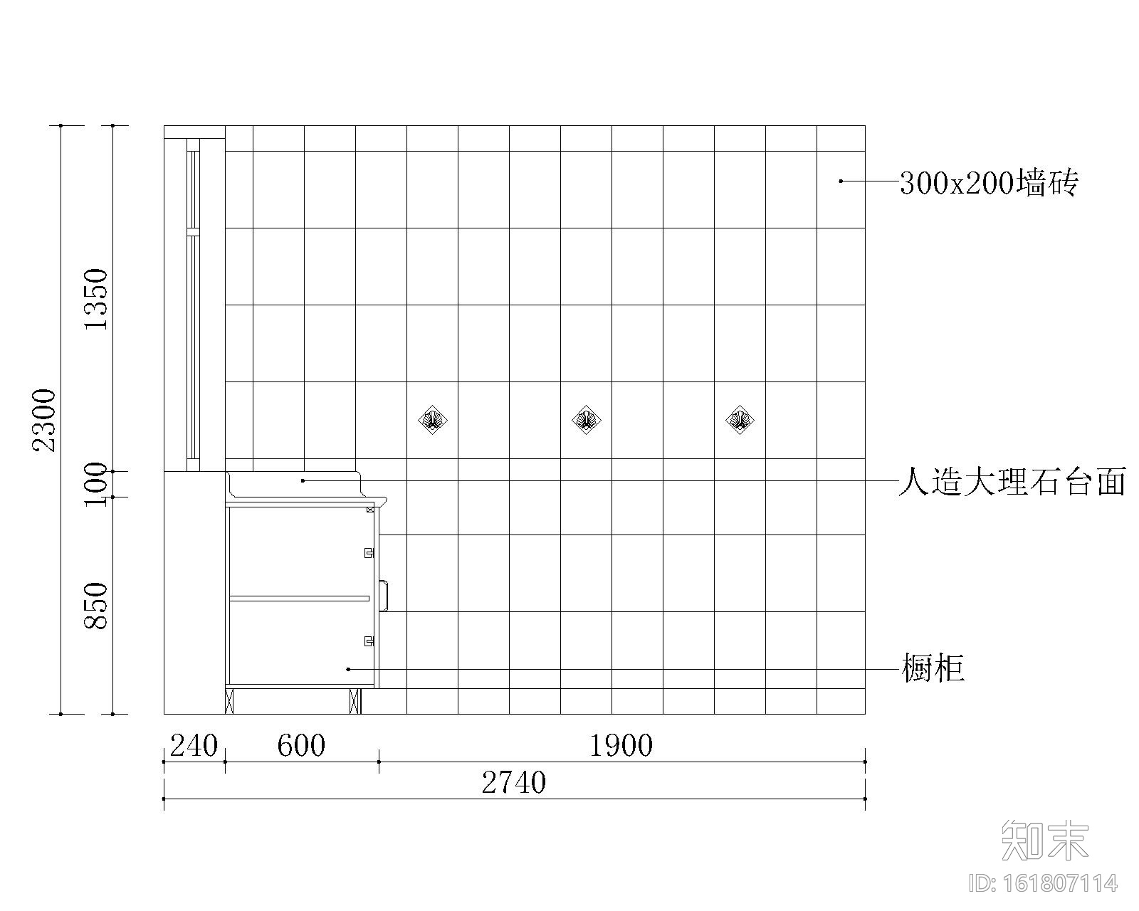 L型厨房施工图下载【ID:161807114】