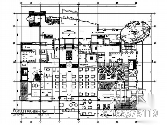[广东]依山傍水铂金星级高档会议度假酒店室内装修施工...cad施工图下载【ID:165375119】