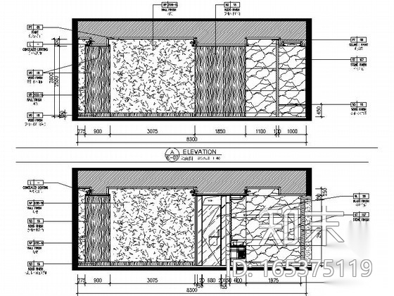 [广东]依山傍水铂金星级高档会议度假酒店室内装修施工...cad施工图下载【ID:165375119】