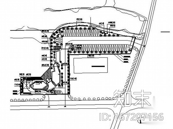 [昆山]某交通枢纽屋顶绿化总图施工图下载【ID:167207156】