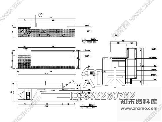 图块/节点酒店大堂接待台详图cad施工图下载【ID:832260762】