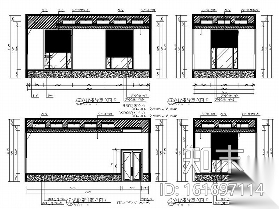 [广州]某五星级酒店项目展厅设计施工图cad施工图下载【ID:161697114】