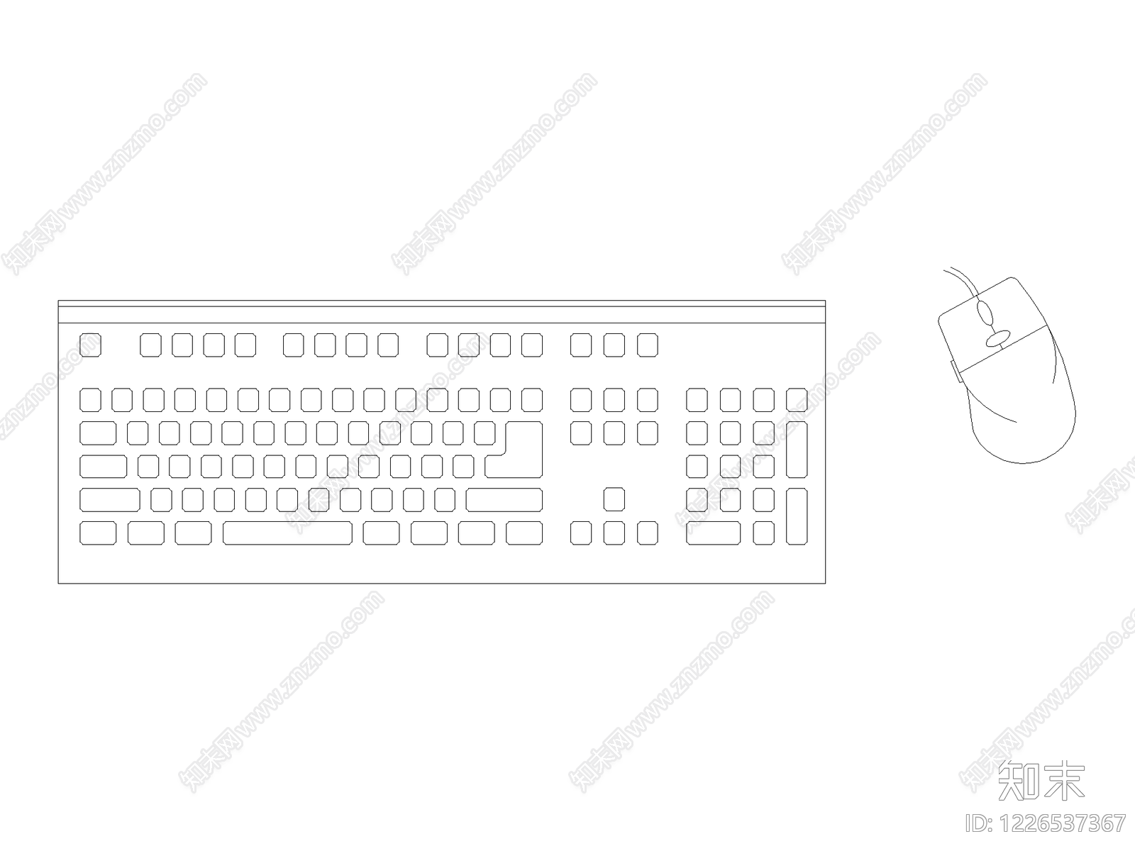 家具图块cad施工图下载【ID:1226537367】