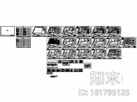 东亚风格物业办公室装修图（含效果）cad施工图下载【ID:161795125】