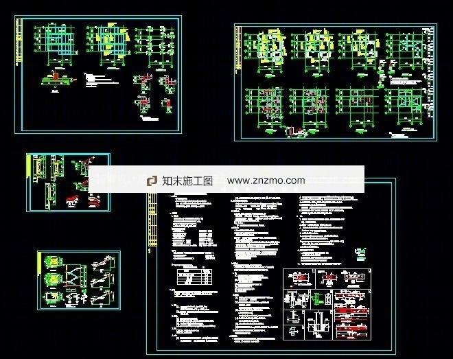 超详细别墅带施工图（可指导施工）cad施工图下载【ID:36951760】