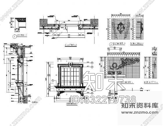 图块/节点欧式建筑窗详图4cad施工图下载【ID:832279738】