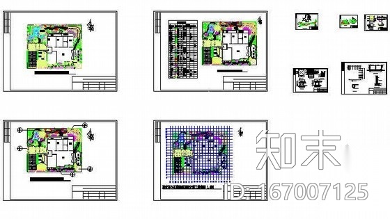 雅安某小区庭院景观设计施工图cad施工图下载【ID:167007125】