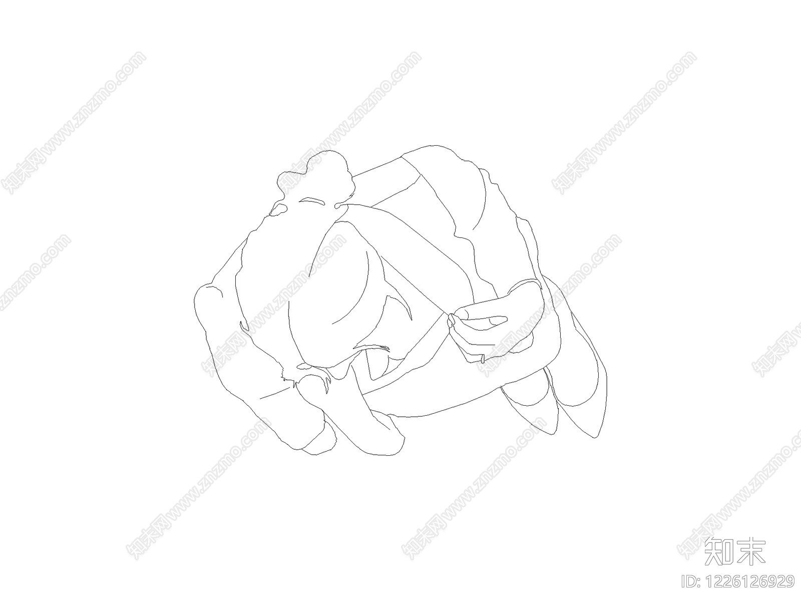人物cad施工图下载【ID:1226126929】