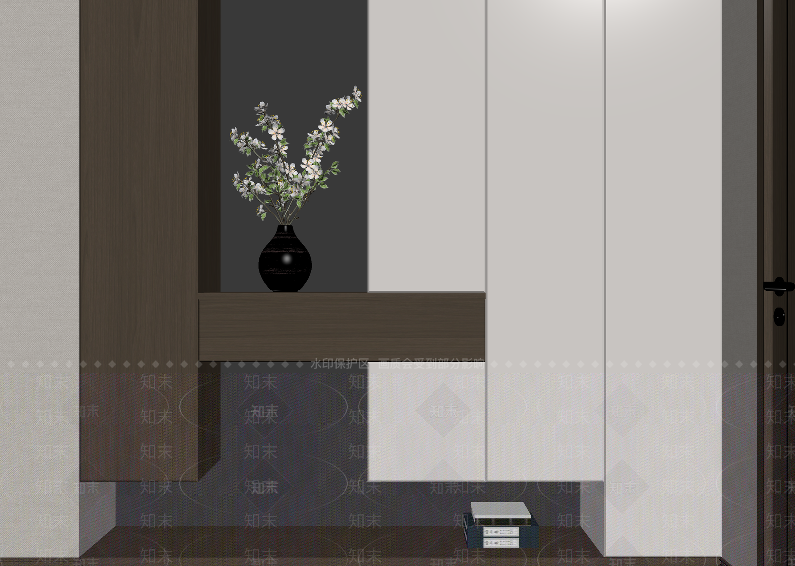 新中式玄关3D模型下载【ID:1214816422】