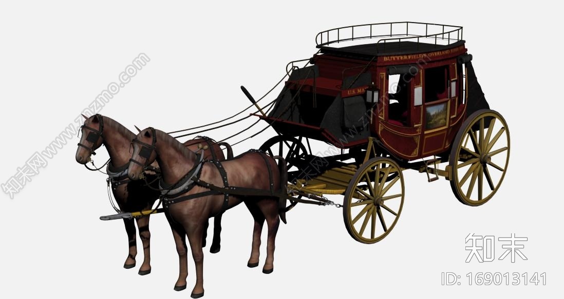 马车CG模型下载【ID:169013141】