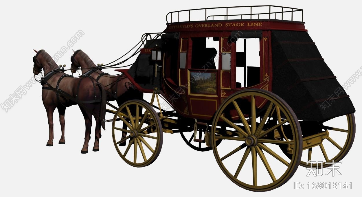 马车CG模型下载【ID:169013141】
