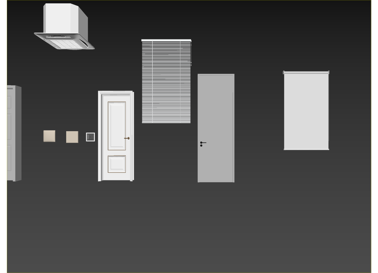现代单开门3D模型下载【ID:1214795819】